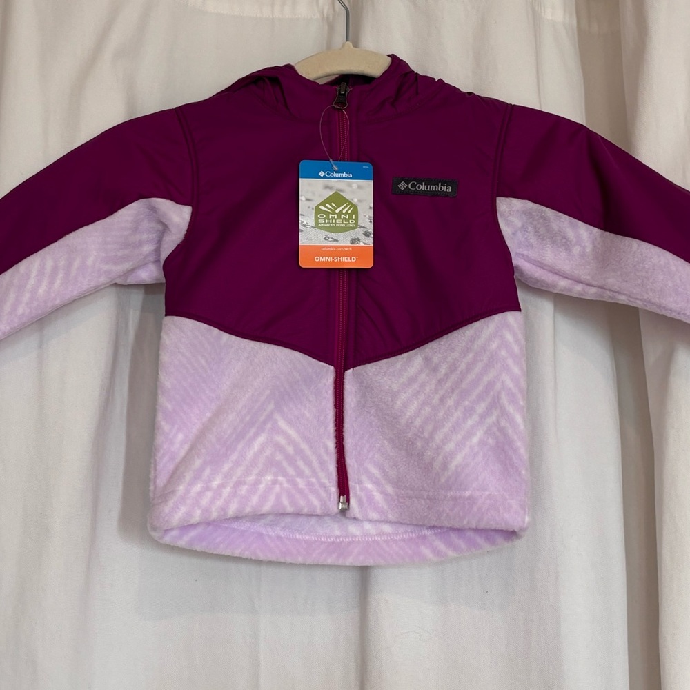 Youth Columbia purple jacket ‘Steene Mt overlay hoodie’ 3T